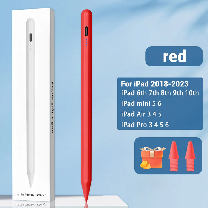 Professional Stylus Pen with Palm Rejection and Power Display for iPad Models (2018-2022) - Compatible with iPad Pro 11", 12.9", Air, and Mini