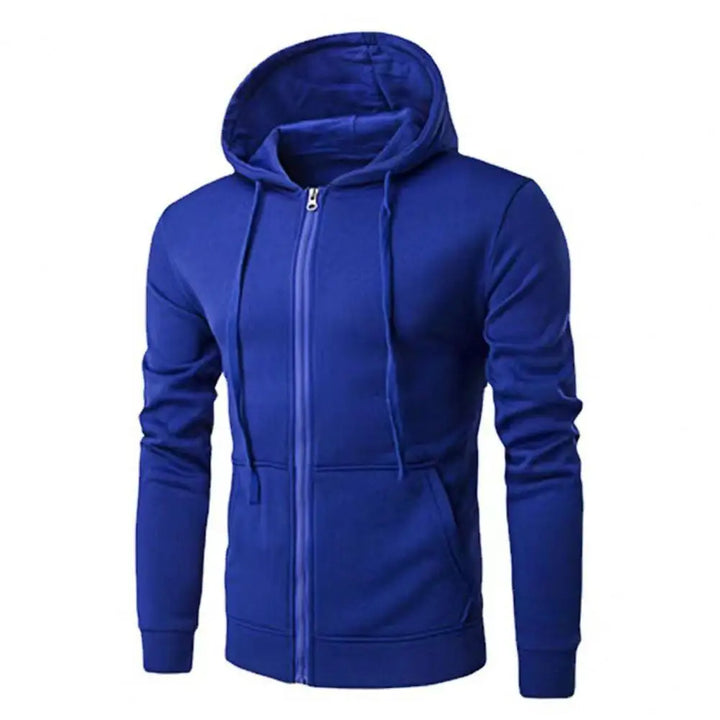 Autumn Men Sweatshirts Long Sleeve Jacket Hoodie Zipper Closure Jacket Male Hoodies Sweatshirt Slim Fit Male Clothing