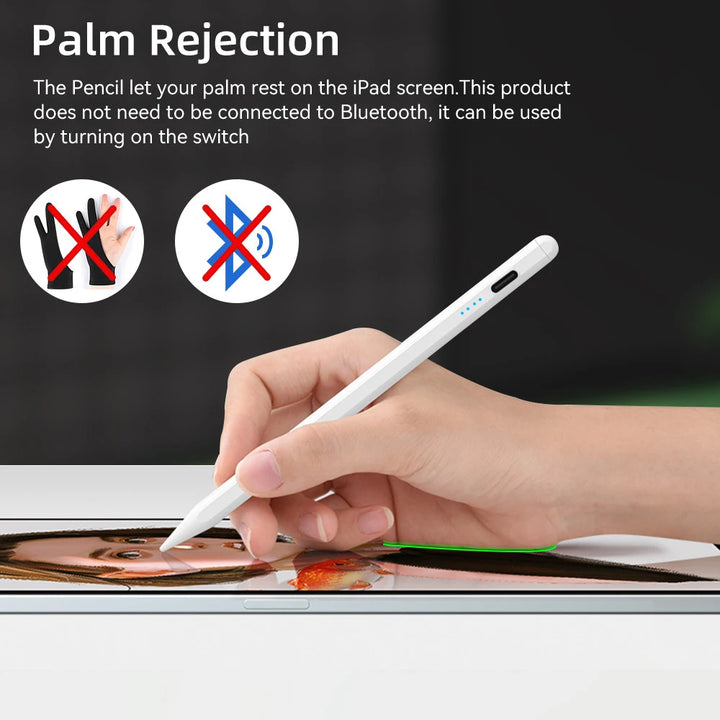 Professional Stylus Pen with Palm Rejection and Power Display for iPad Models (2018-2022) - Compatible with iPad Pro 11", 12.9", Air, and Mini